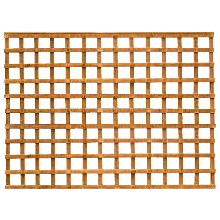 Square Trellis Flat Top Brown 6ft x 5ft